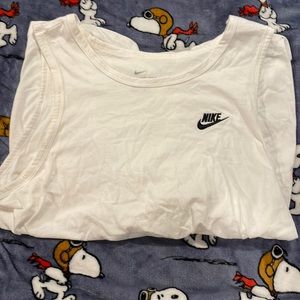 White Nike tank top size medium